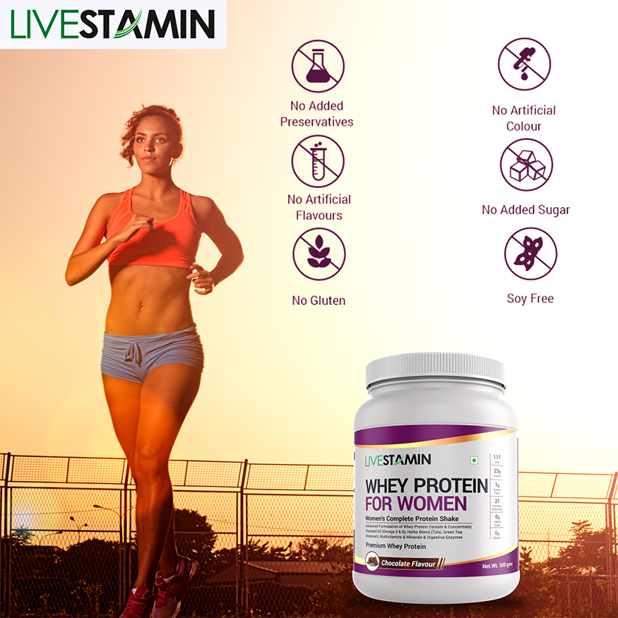 Whey Protein For Women with Ayurvedic Herbs (Chocolate Flavour)