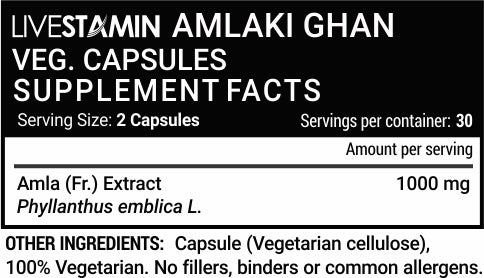 Amla (Natural Vitamin C) 60 Veg Capsules