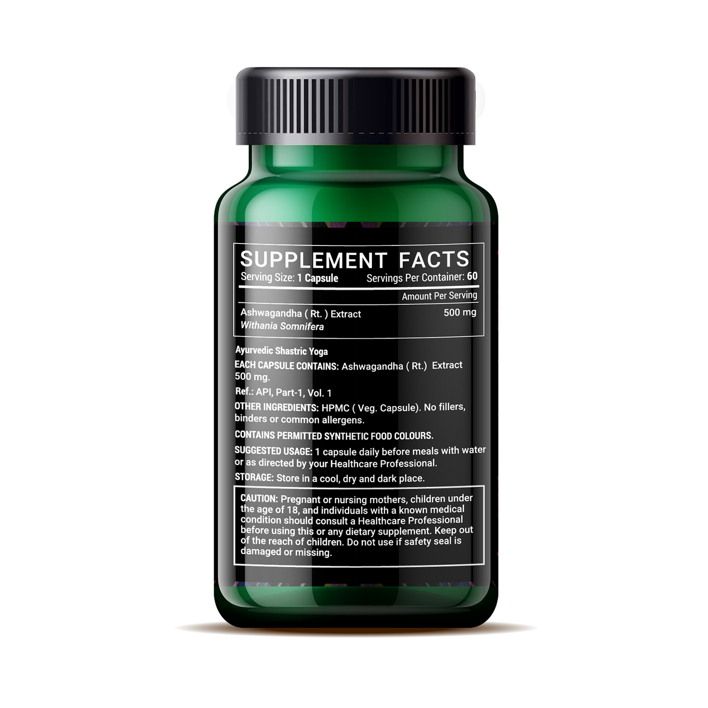 Ashwagandha Extract 60 Veg Capsules