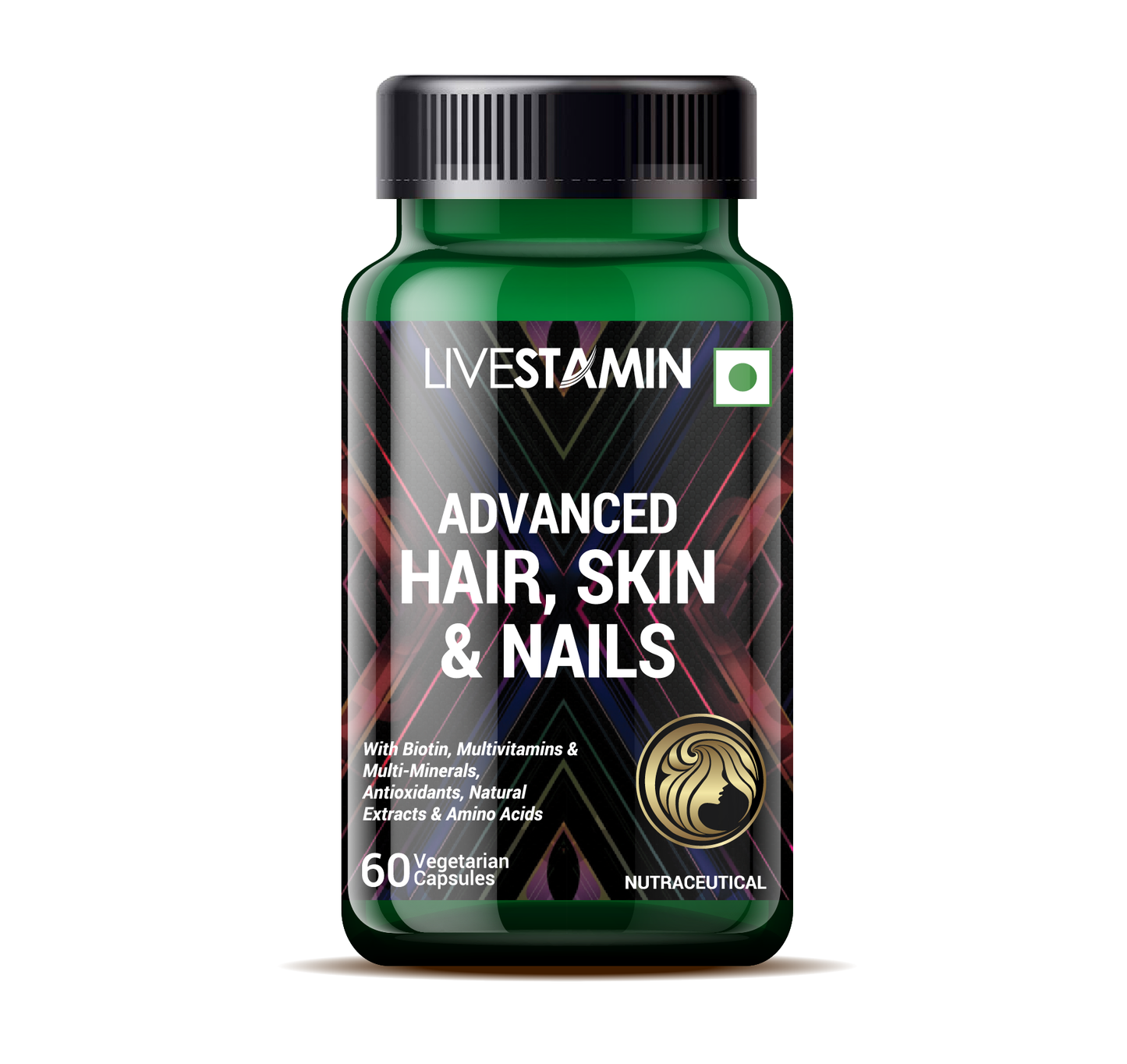 Advanced Hair, Skin and Nails 60 Veg Capsules