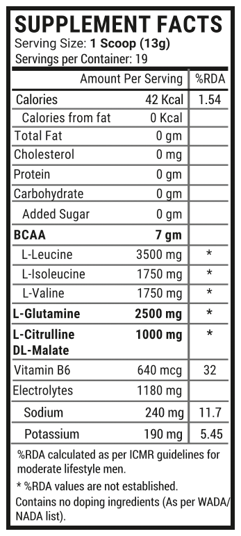 BCAA Powder Supplement