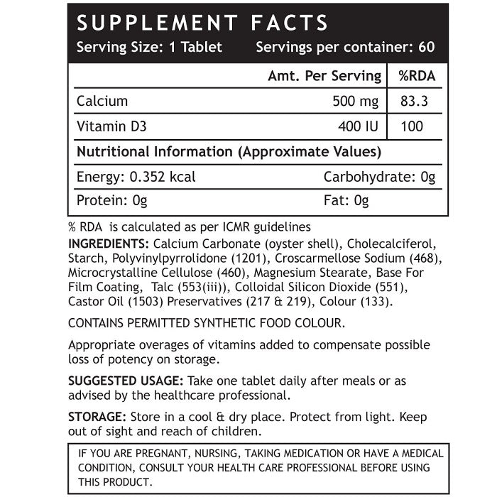 Calcium + VD3 60 Tablets