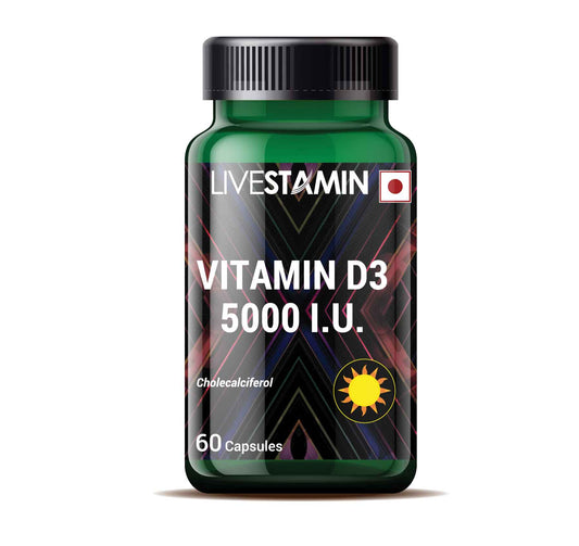 Vitamin D3 5000 I.U. Oil 60 Capsules