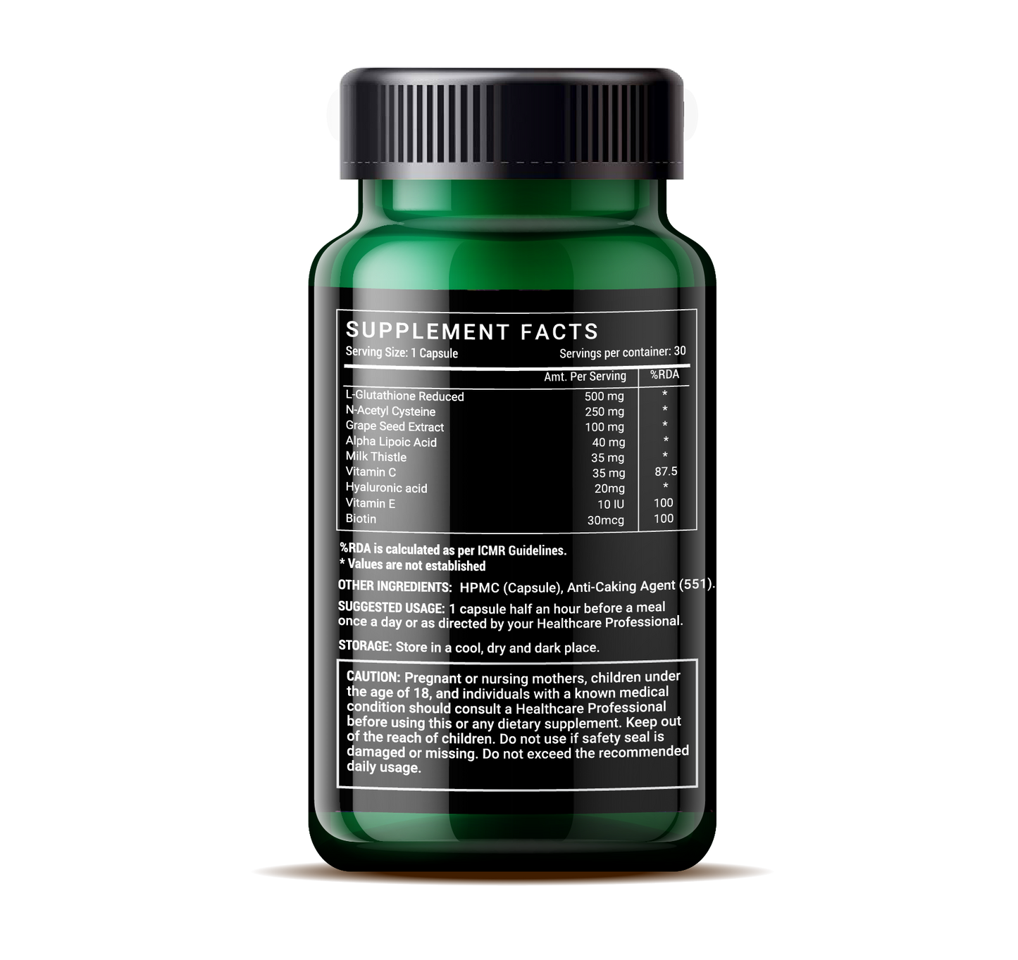 L Glutathione 30 Veg Capsules