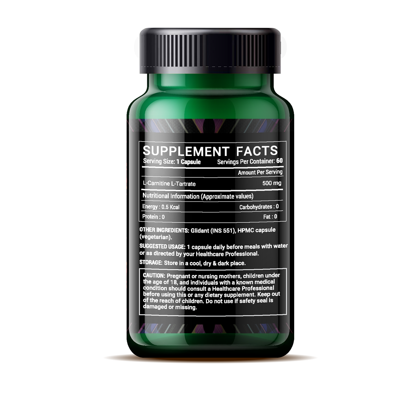 L-Carnitine Tartrate 60 Veg Capsules