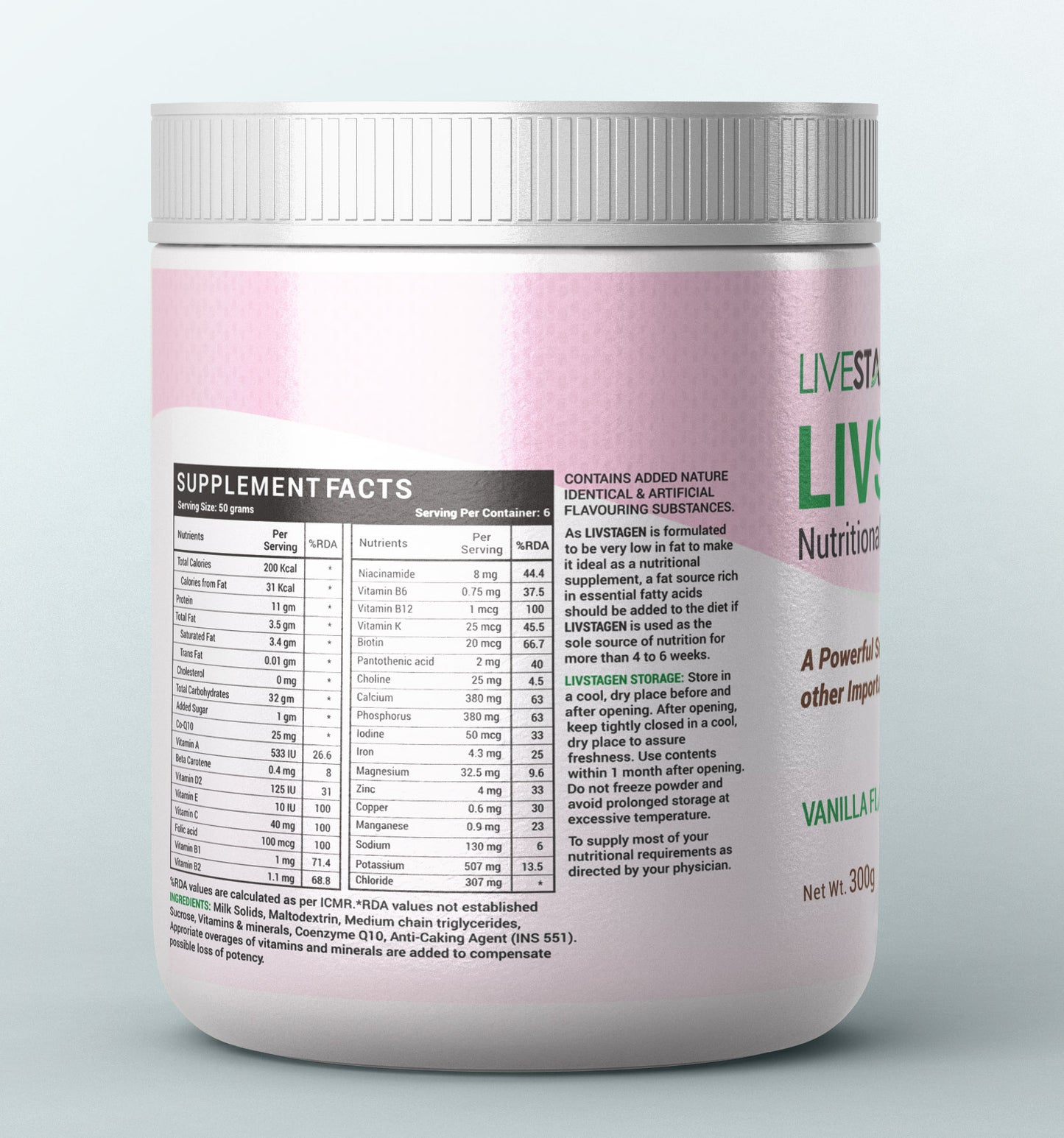 Livstagen Powder Vanilla Flavour