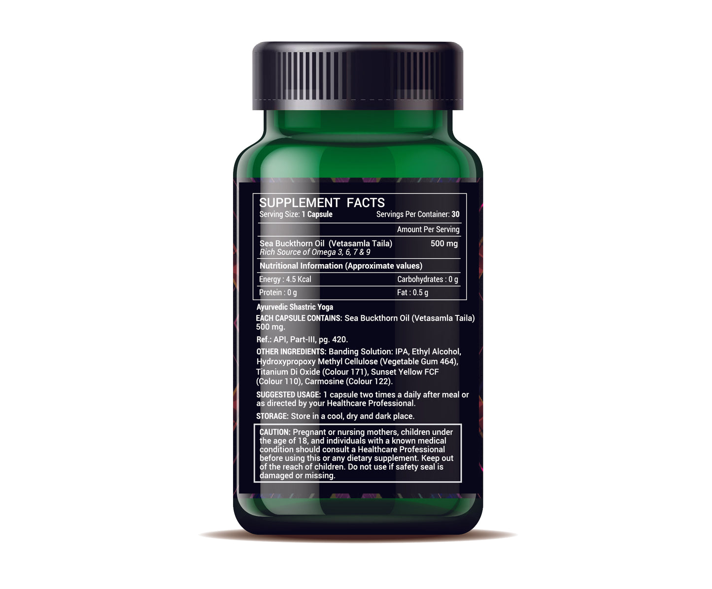 Sea Buckthorn Oil 30 Veg Capsules