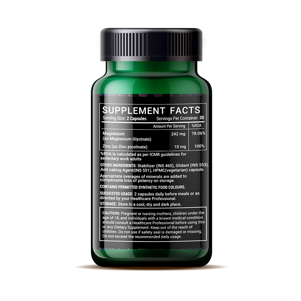 Magnesium Glycinate 60 Veg Capsules
