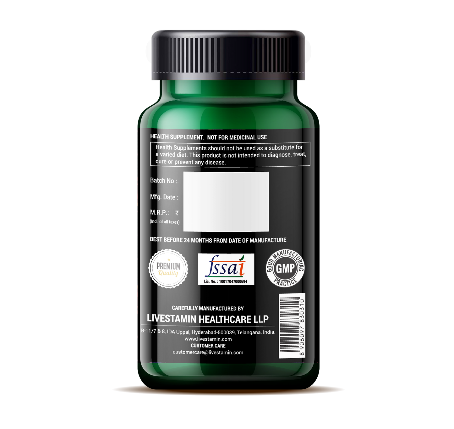 Magnesium Glycinate 60 Veg Capsules