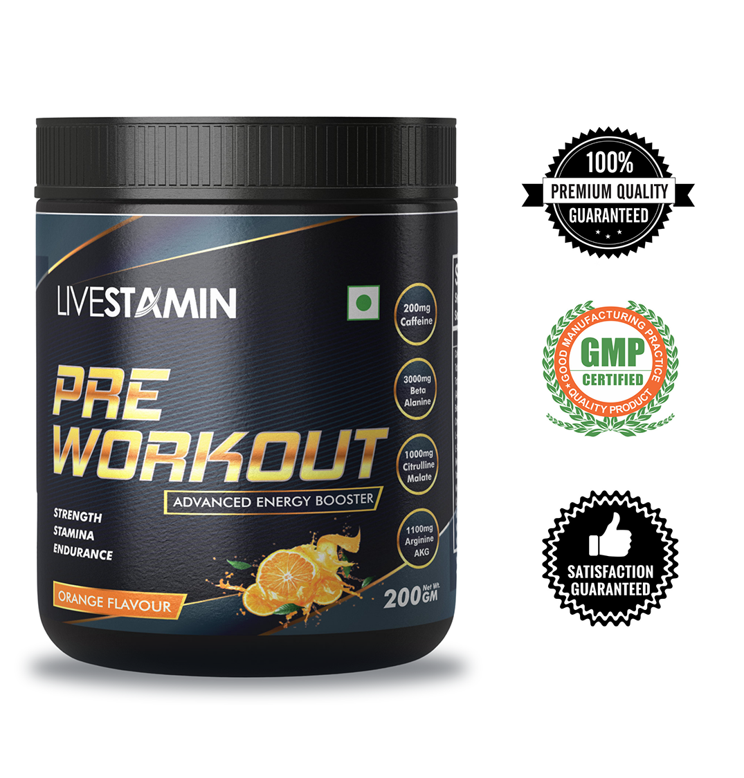 Pre Workout Supplement (Orange Flavour)