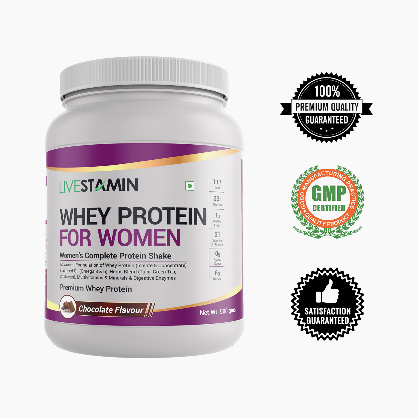 Whey Protein For Women with Ayurvedic Herbs (Chocolate Flavour)