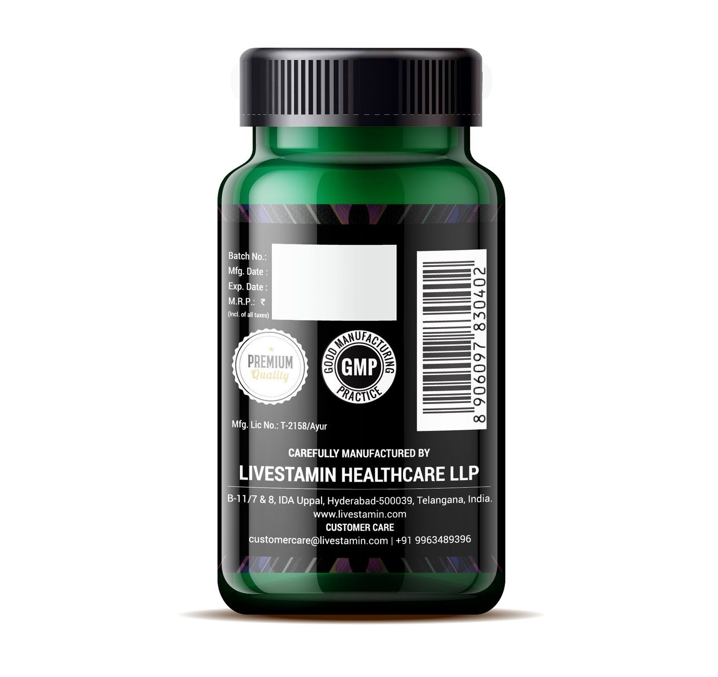 Curcumin with Piperine 60 Veg Capsules