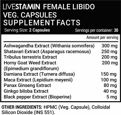 Female Libido 60 Veg Capsules