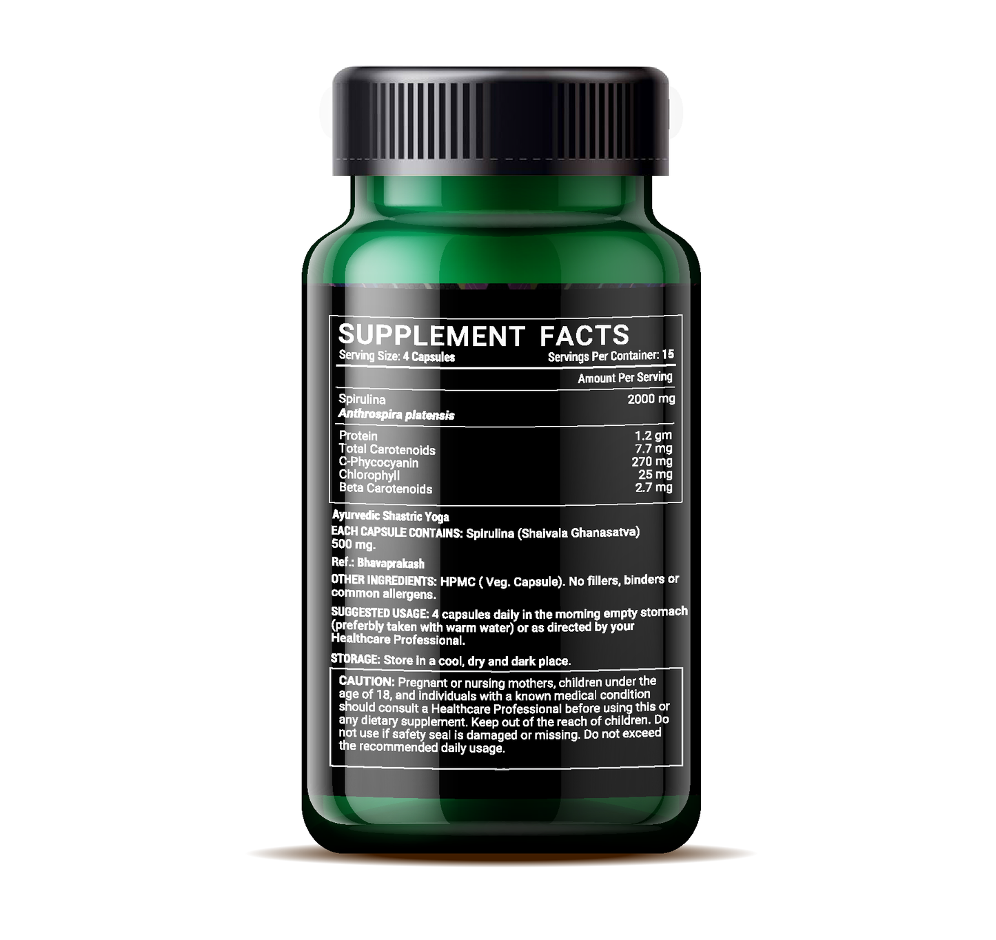 Spirulina 60 Veg capsules