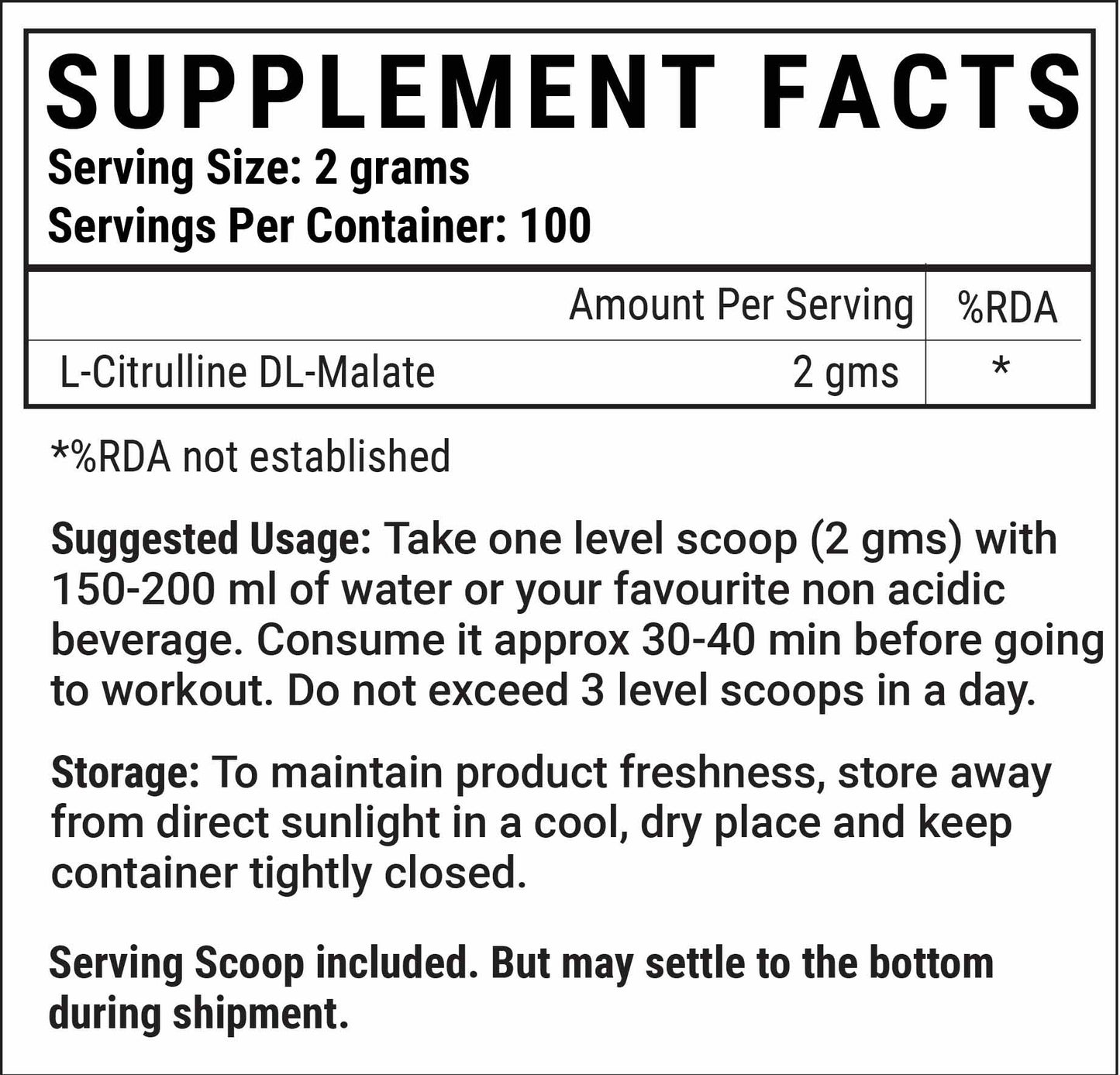 L-Citrulline Malate Powder