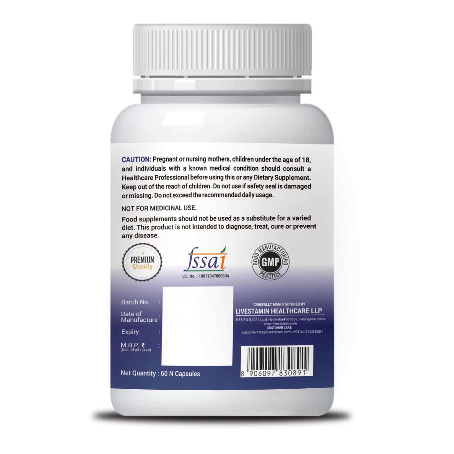 Pre & Probiotic Forte (25 Billions CFUs) 60 Veg Capsules